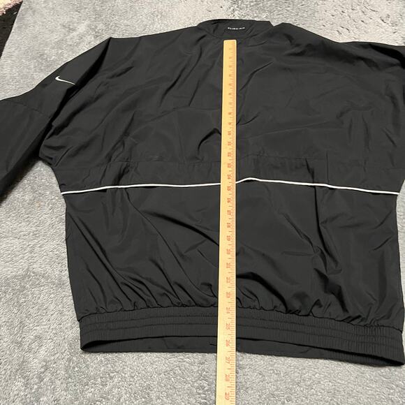 Nike Golf Windbreaker Jacket Mens Large Clima-FIT Black Performance - Picture 10 of 12